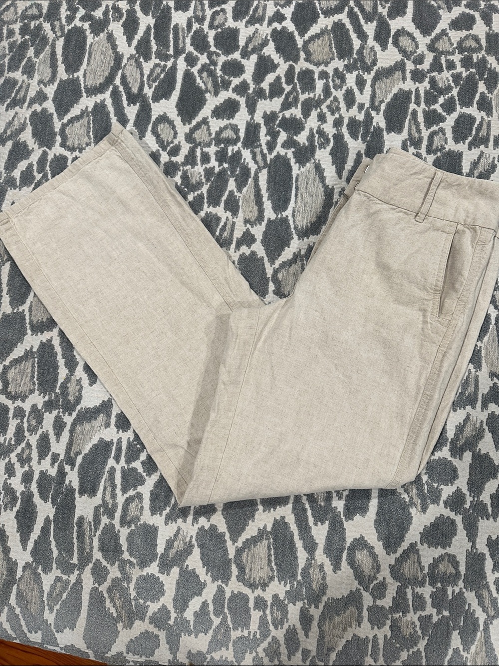 LOFT Linen/Cotton blend Wide-leg Pants size 6